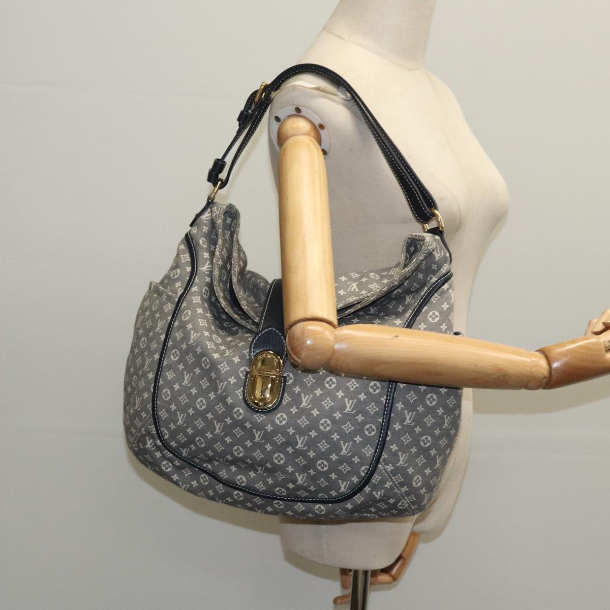 LOUIS VUITTON Monogram Idylle Romance Bag Gray Uncle M56700 LV Auth ep6317