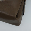 GUCCI GG Plus Supreme Shoulder Bag PVC Beige Gold Auth ep6338-14