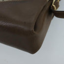 GUCCI GG Plus Supreme Shoulder Bag PVC Beige Gold Auth ep6338-16