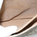 GUCCI GG Plus Supreme Shoulder Bag PVC Beige Gold Auth ep6338-19