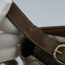 GUCCI GG Plus Supreme Shoulder Bag PVC Beige Gold Auth ep6338-9