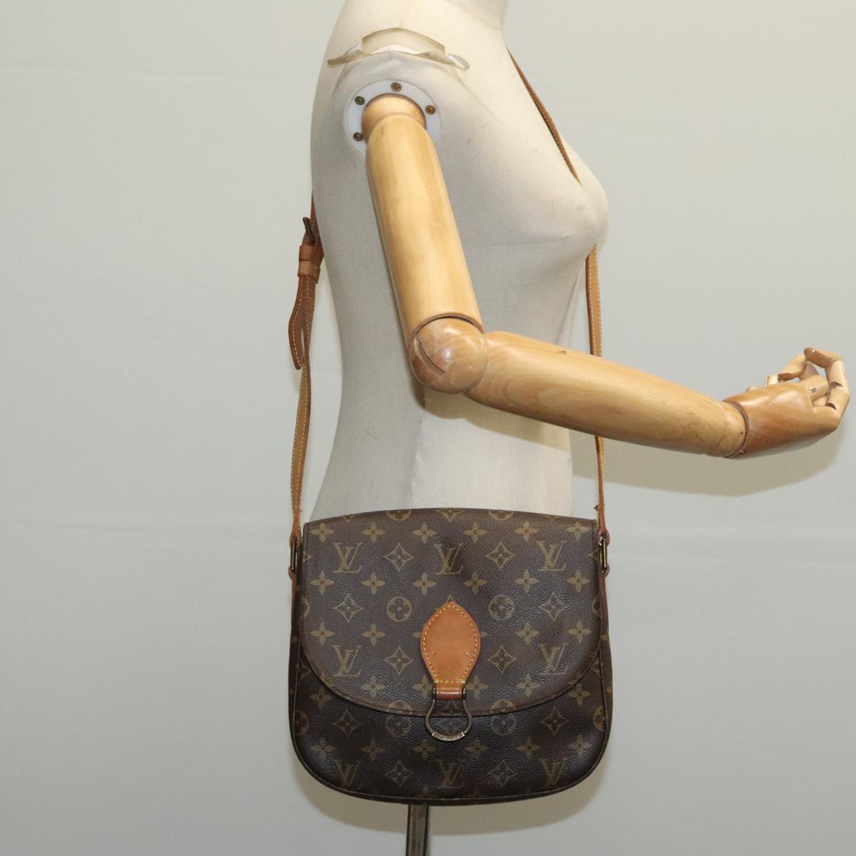 LOUIS VUITTON Monogram Saint Cloud GM Shoulder Bag M51242 LV Auth ep6348