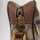 GUCCI GG Supreme Web Sherry Line Shoulder Bag PVC Beige Red Green Auth ep6358-15