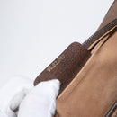 GUCCI GG Supreme Web Sherry Line Shoulder Bag PVC Beige Red Green Auth ep6358-23