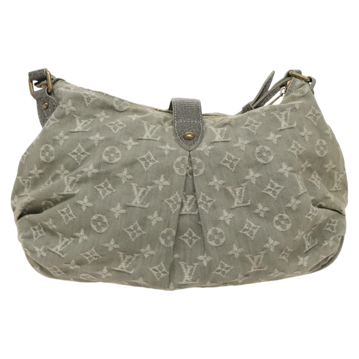 LOUIS VUITTON Monogram Denim Slytree Shoulder Bag Gray M95834 LV Auth ep6360 - 0