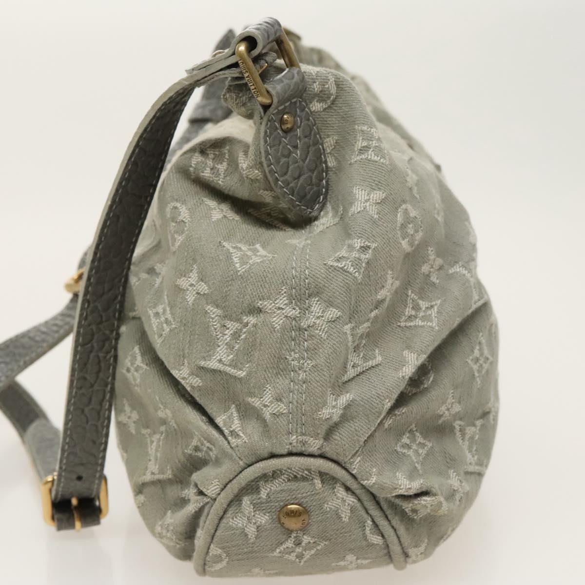 LOUIS VUITTON Monogram Denim Slytree Shoulder Bag Gray M95834 LV Auth ep6360