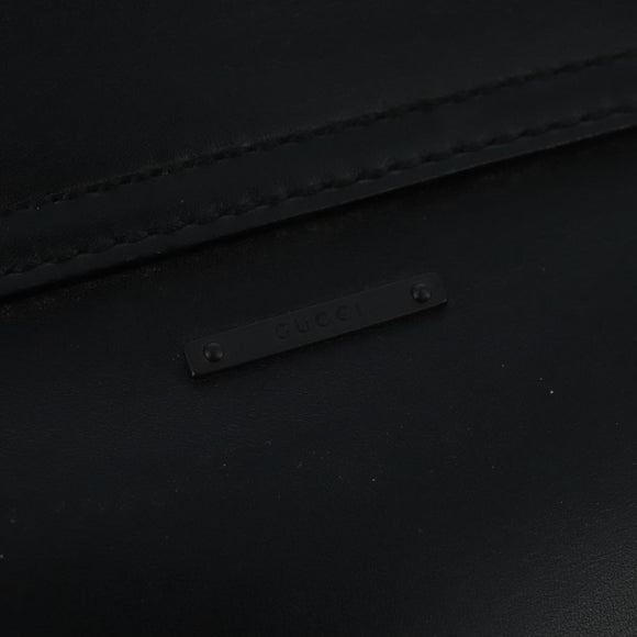 GUCCI Shoulder Bag Leather Black 105375 Auth ep6374