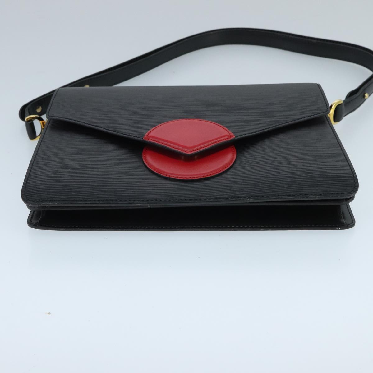 LOUIS VUITTON Epi Osh Shoulder Bag Black Red M52444 LV Auth ep6386