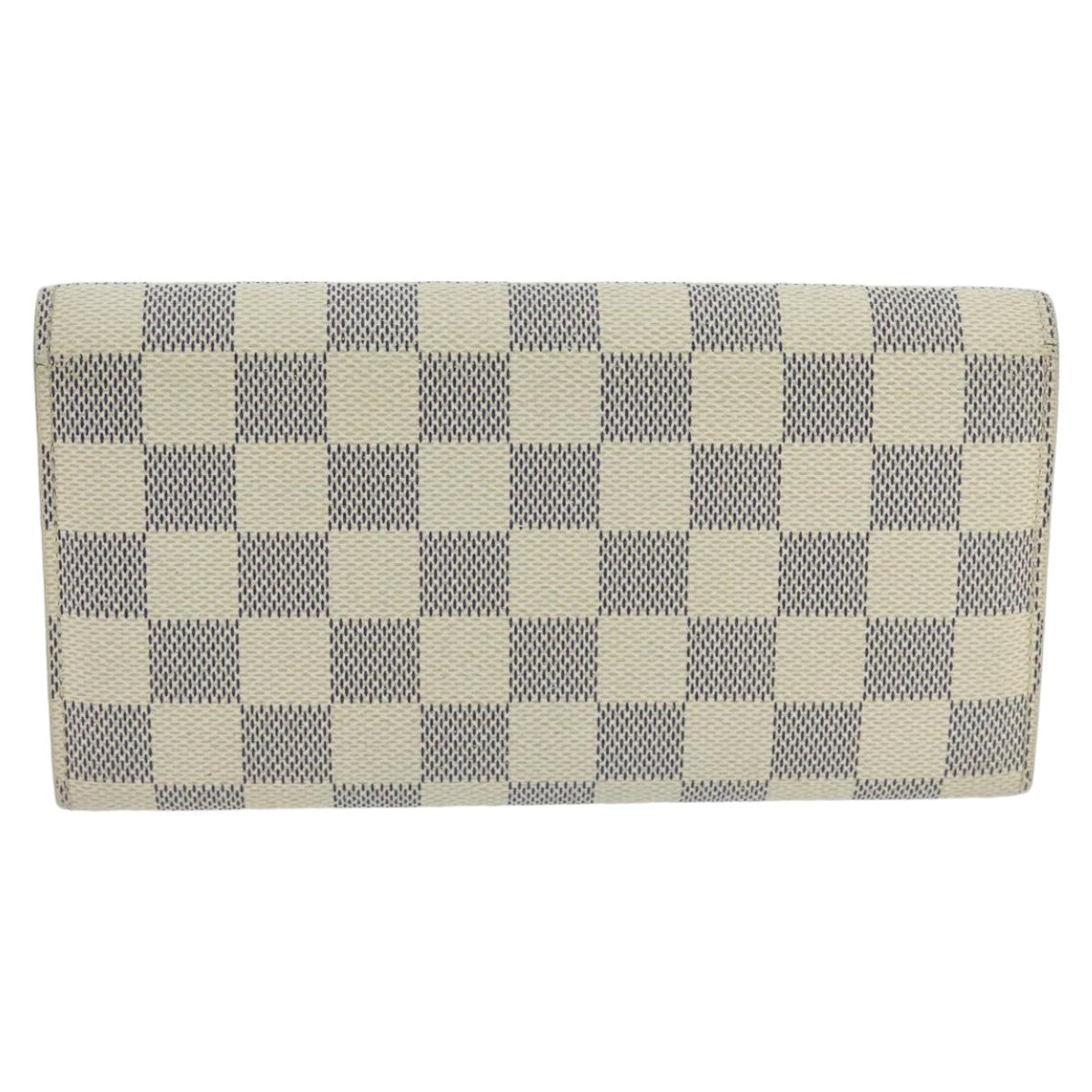 LOUIS VUITTON Damier Azur Portefeuille Sarah Long Wallet N63208 LV Auth ep6414 - 0