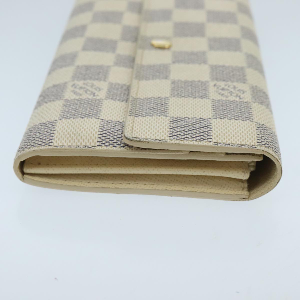 LOUIS VUITTON Damier Azur Portefeuille Sarah Long Wallet N63208 LV Auth ep6414