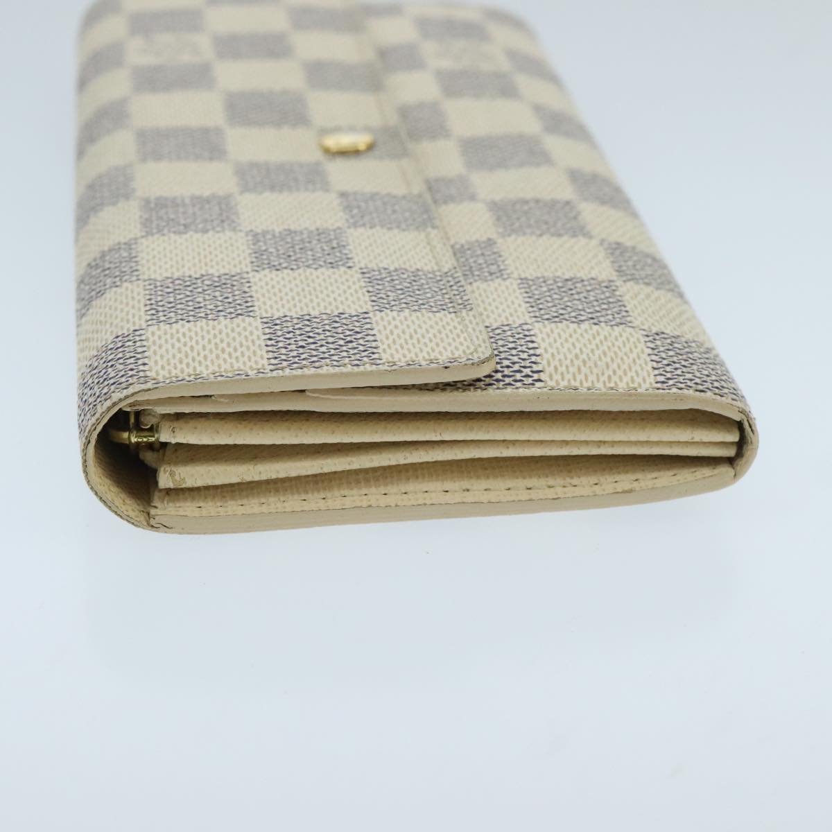 LOUIS VUITTON Damier Azur Portefeuille Sarah Long Wallet N63208 LV Auth ep6414