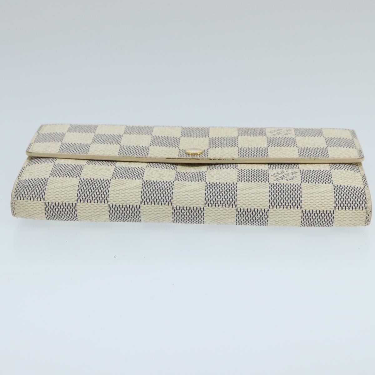 LOUIS VUITTON Damier Azur Portefeuille Sarah Long Wallet N63208 LV Auth ep6414