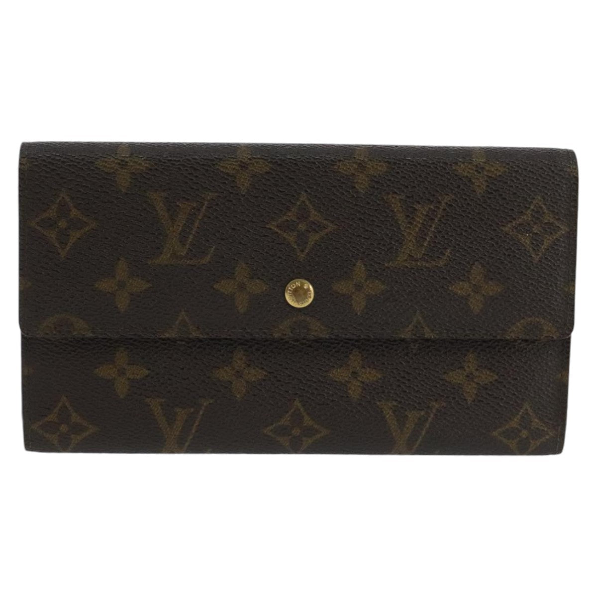 LOUIS VUITTON Monogram Portefeuille International Wallet M61217 LV Auth ep6420