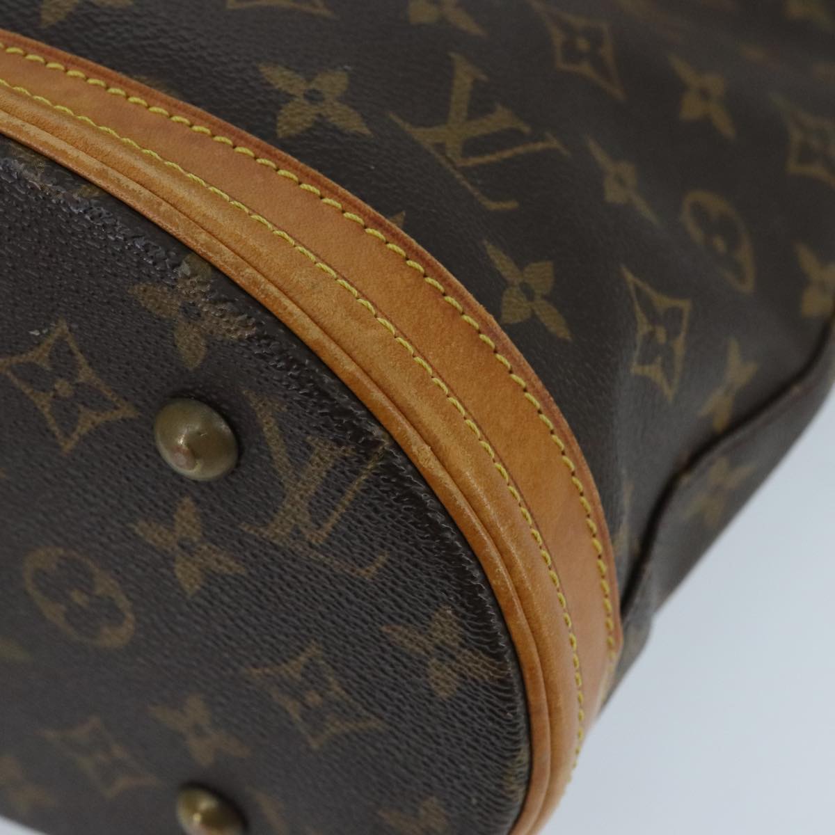 LOUIS VUITTON Monogram Bucket PM Shoulder Bag M42238 LV Auth ep6428