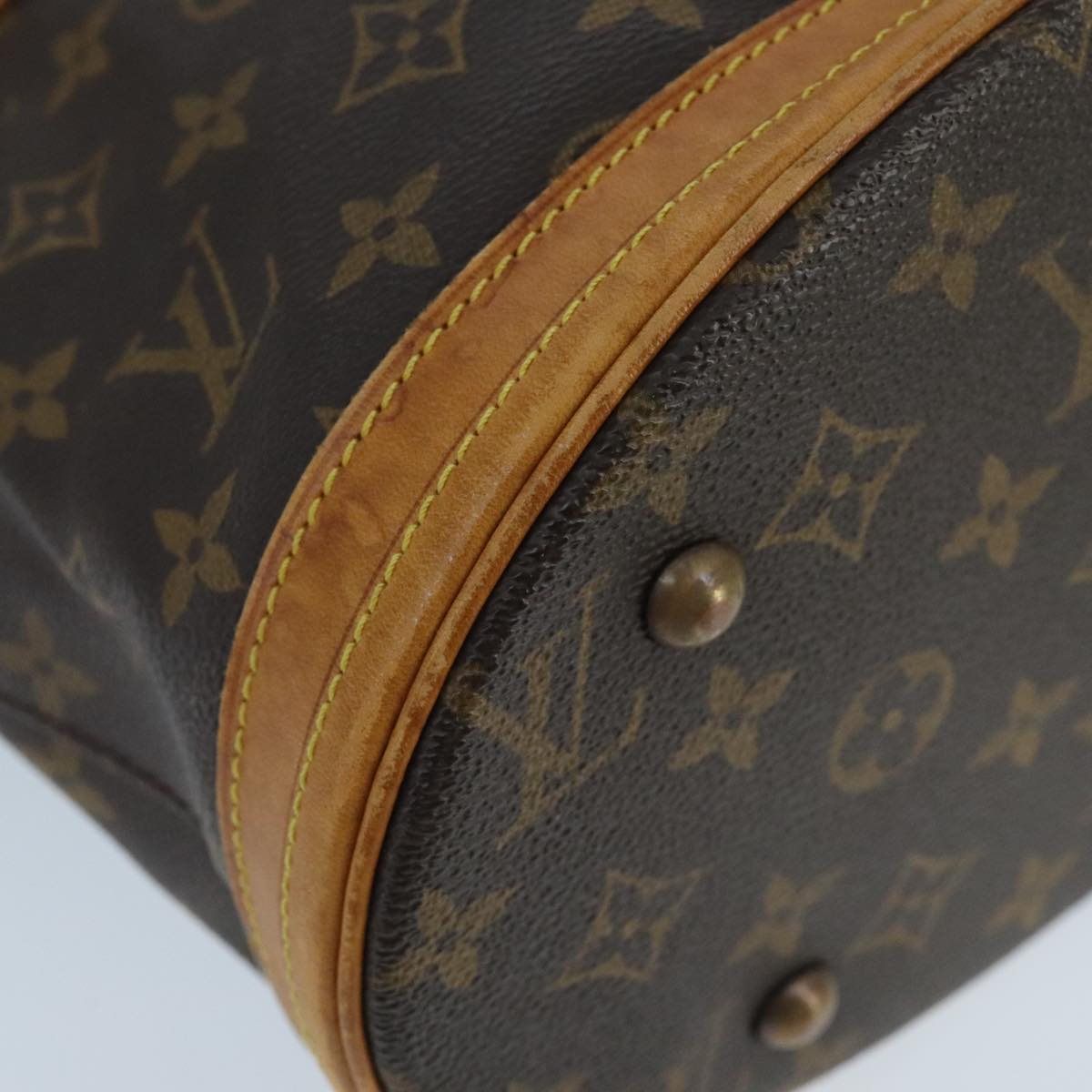 LOUIS VUITTON Monogram Bucket PM Shoulder Bag M42238 LV Auth ep6428