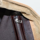 FENDI Hand Bag Corduroy Brown Silver Auth ep6446-19