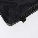 LOEWE Anagram Garment Cover Leather Black Gold Auth ep6458-15