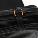 LOEWE Anagram Garment Cover Leather Black Gold Auth ep6458-9