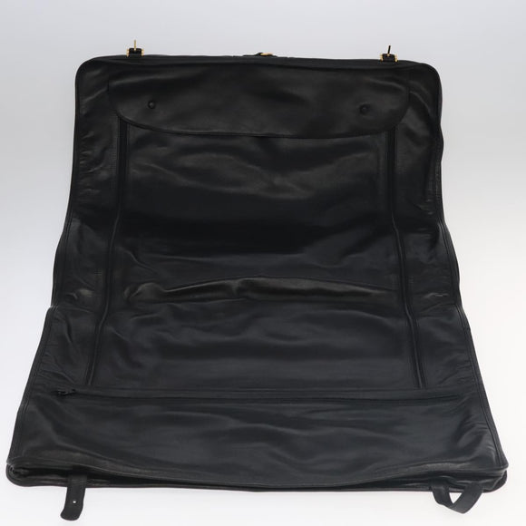 LOEWE Anagram Garment Cover Leather Black Gold Auth ep6458