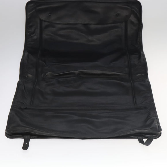 LOEWE Anagram Garment Cover Leather Black Gold Auth ep6458