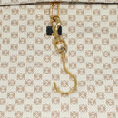 LOEWE Anagram Garment Cover Leather Black Gold Auth ep6458-21