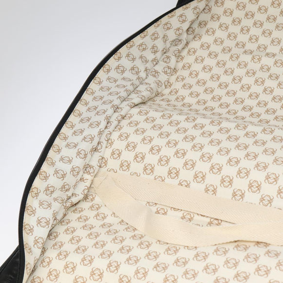 LOEWE Anagram Garment Cover Leather Black Gold Auth ep6458