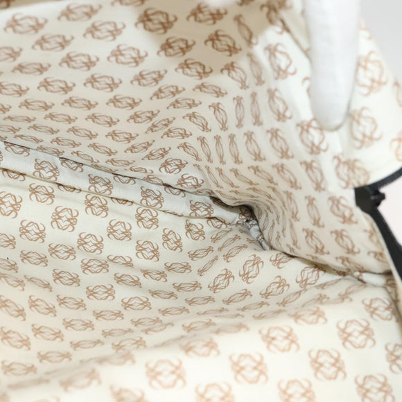 LOEWE Anagram Garment Cover Leather Black Gold Auth ep6458