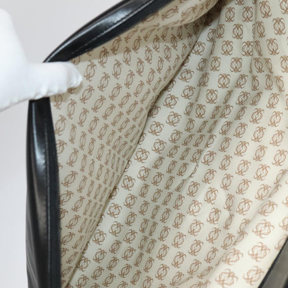 LOEWE Anagram Garment Cover Leather Black Gold Auth ep6458
