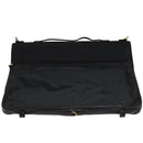 LOEWE Anagram Garment Cover Leather Black Gold Auth ep6458-13