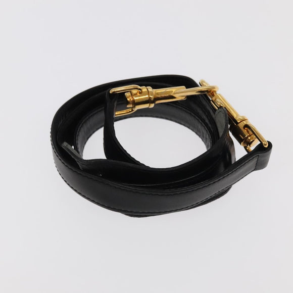 LOEWE Anagram Garment Cover Leather Black Gold Auth ep6458