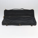LOEWE Anagram Garment Cover Leather Black Gold Auth ep6458-5