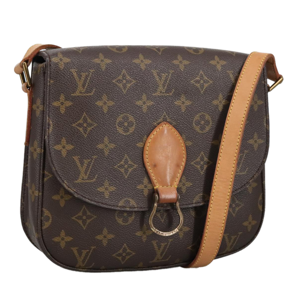 LOUIS VUITTON Monogram Saint Cloud GM Shoulder Bag M51242 LV Auth ep6472