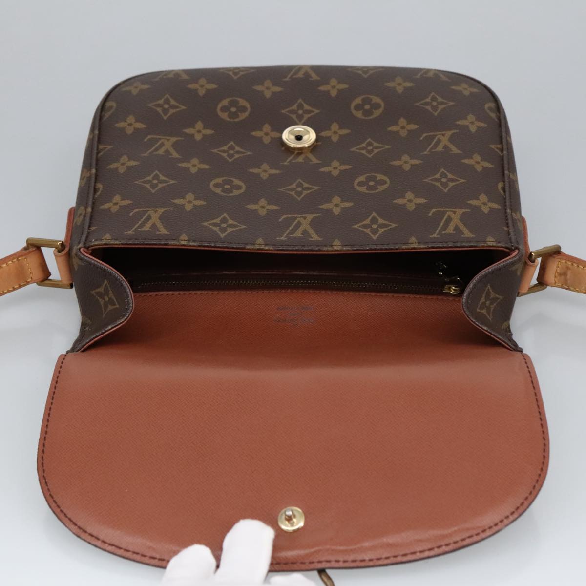 LOUIS VUITTON Monogram Saint Cloud GM Shoulder Bag M51242 LV Auth ep6472