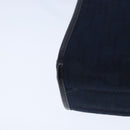 Christian Dior Trotter Canvas Shoulder Bag Navy Gold Auth ep6477-15