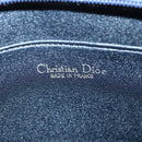 Christian Dior Trotter Canvas Shoulder Bag Navy Gold Auth ep6477-11