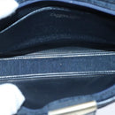 Christian Dior Trotter Canvas Shoulder Bag Navy Gold Auth ep6477-12