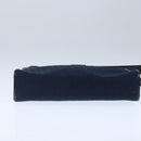 Christian Dior Trotter Canvas Shoulder Bag Navy Gold Auth ep6477-5