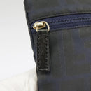 FENDI Zucca Canvas Tote Bag Gold Navy Auth ep6478-25