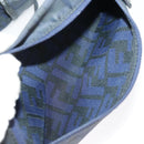 FENDI Zucca Canvas Tote Bag Gold Navy Auth ep6478-26