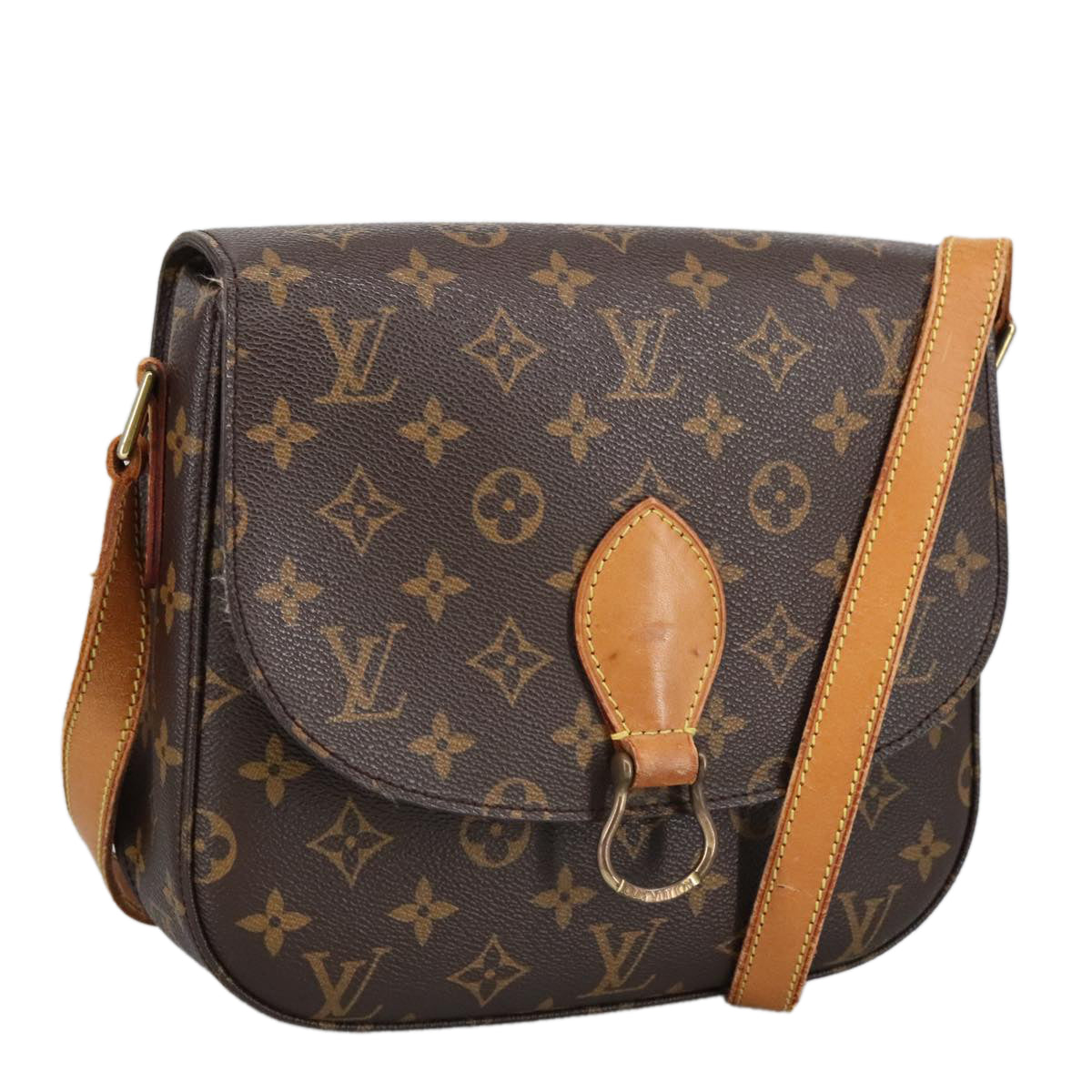 LOUIS VUITTON Monogram Saint Cloud GM Shoulder Bag M51242 LV Auth ep6482