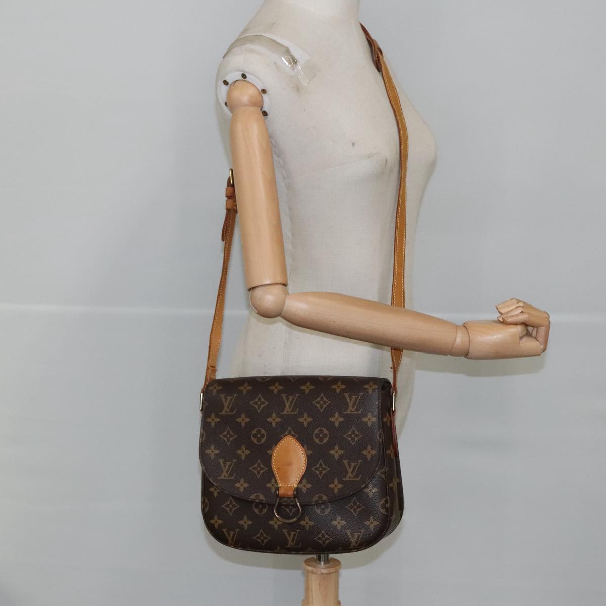 LOUIS VUITTON Monogram Saint Cloud GM Shoulder Bag M51242 LV Auth ep6482