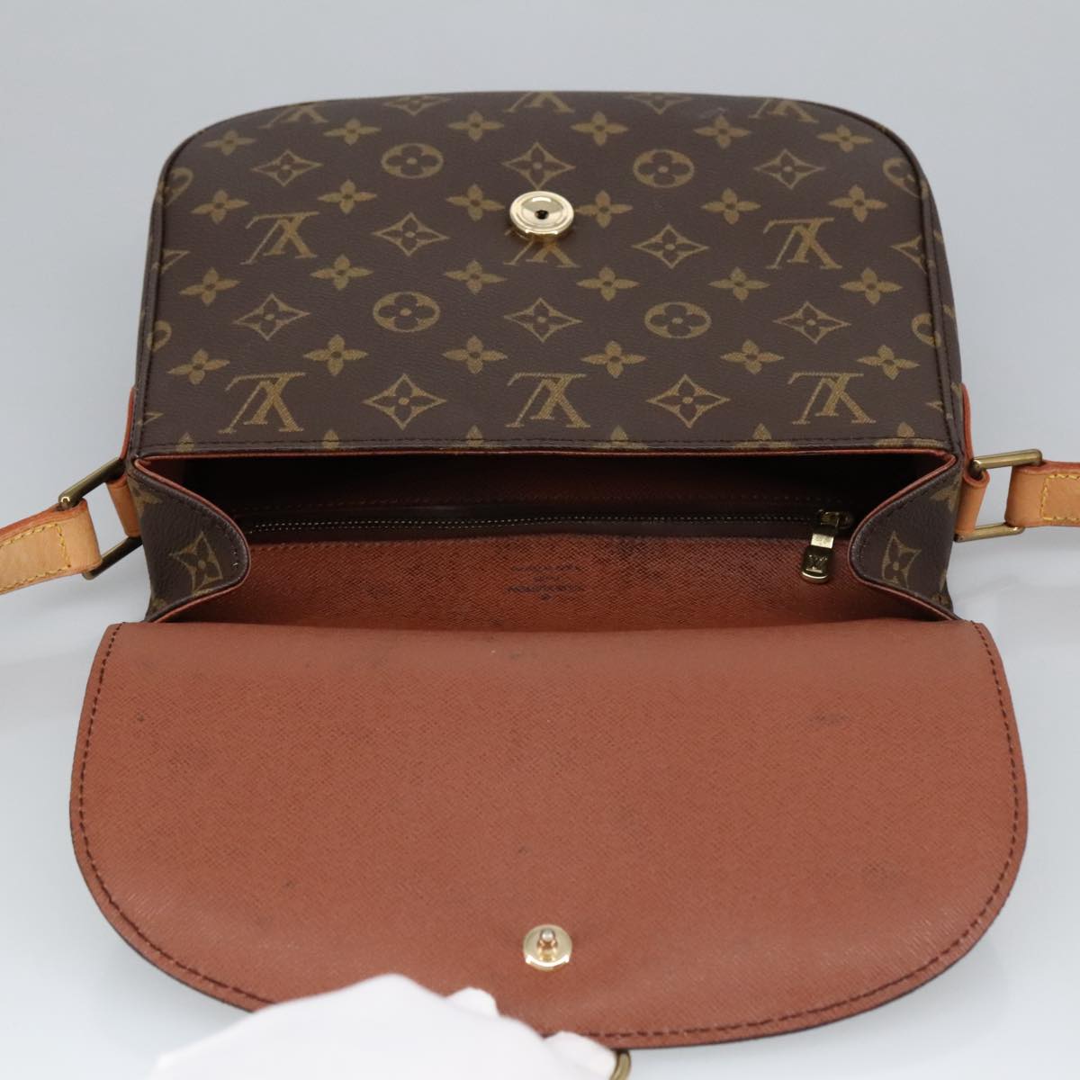 LOUIS VUITTON Monogram Saint Cloud GM Shoulder Bag M51242 LV Auth ep6485