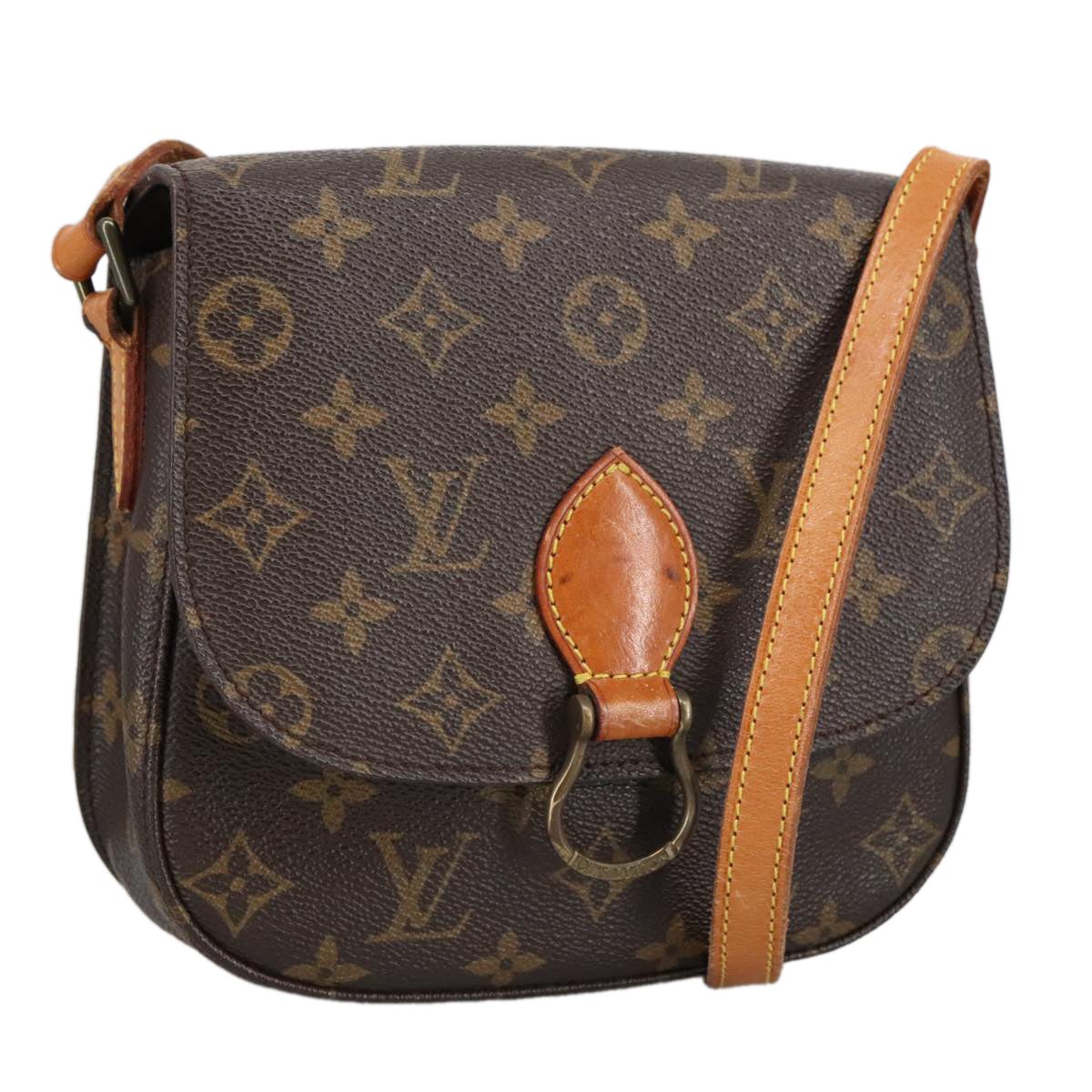 LOUIS VUITTON Monogram Saint Cloud MM Shoulder Bag M51243 LV Auth ep6487