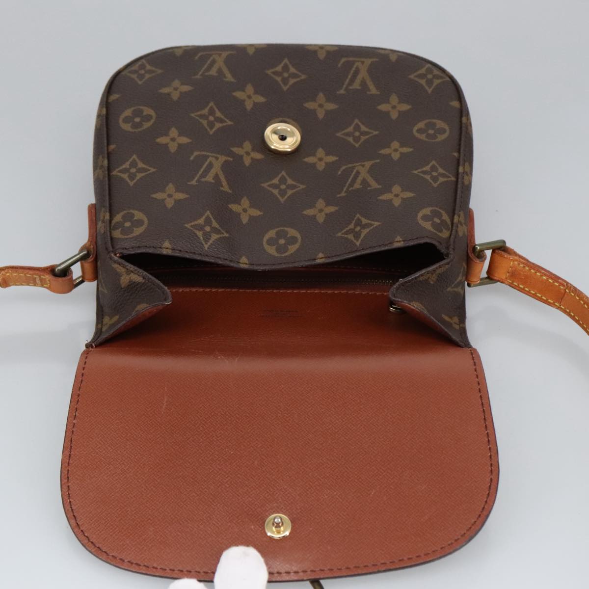 LOUIS VUITTON Monogram Saint Cloud MM Shoulder Bag M51243 LV Auth ep6487