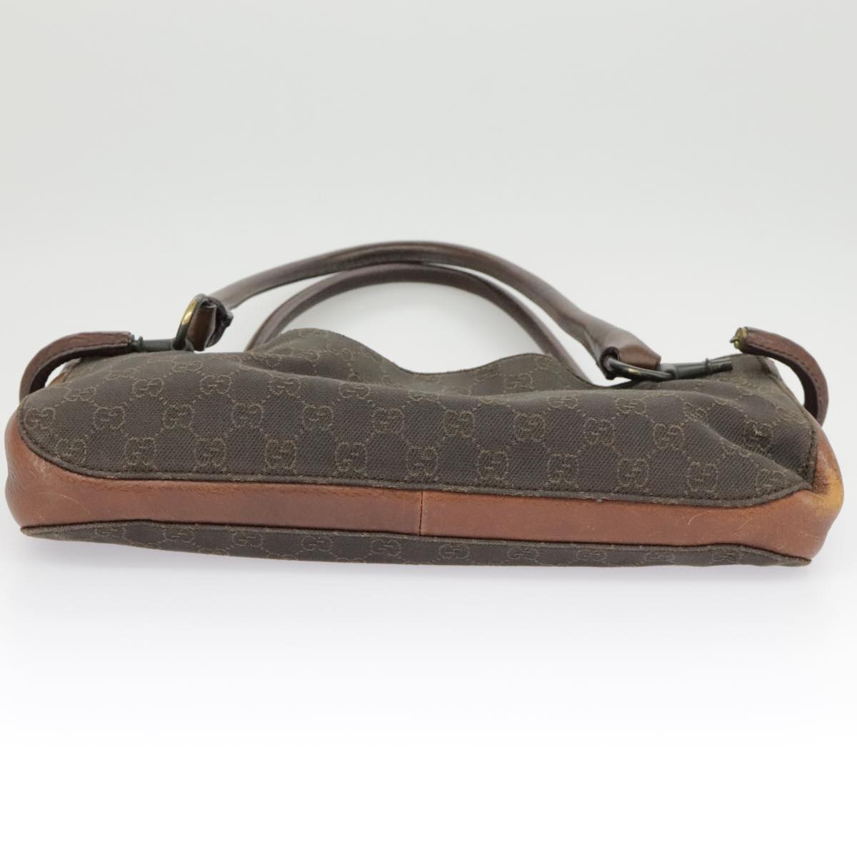 GUCCI GG Canvas Hand Bag Brown 101345 Auth ep6493