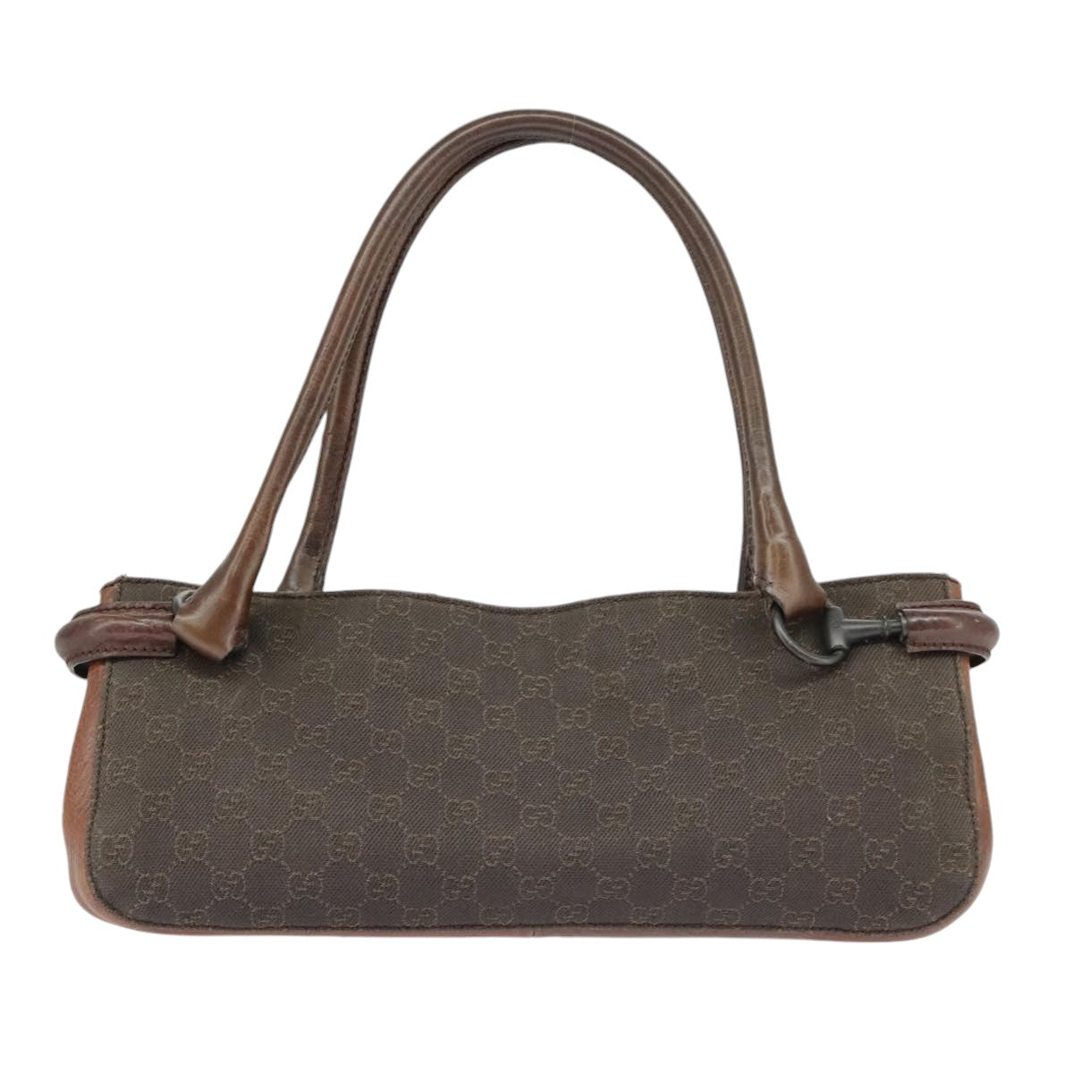 GUCCI GG Canvas Hand Bag Brown 101345 Auth ep6493 - 0