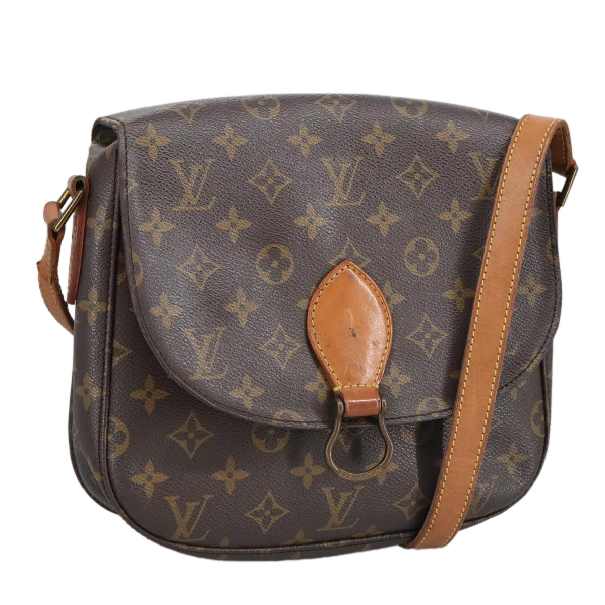 LOUIS VUITTON Monogram Saint Cloud GM Shoulder Bag M51242 LV Auth ep6494