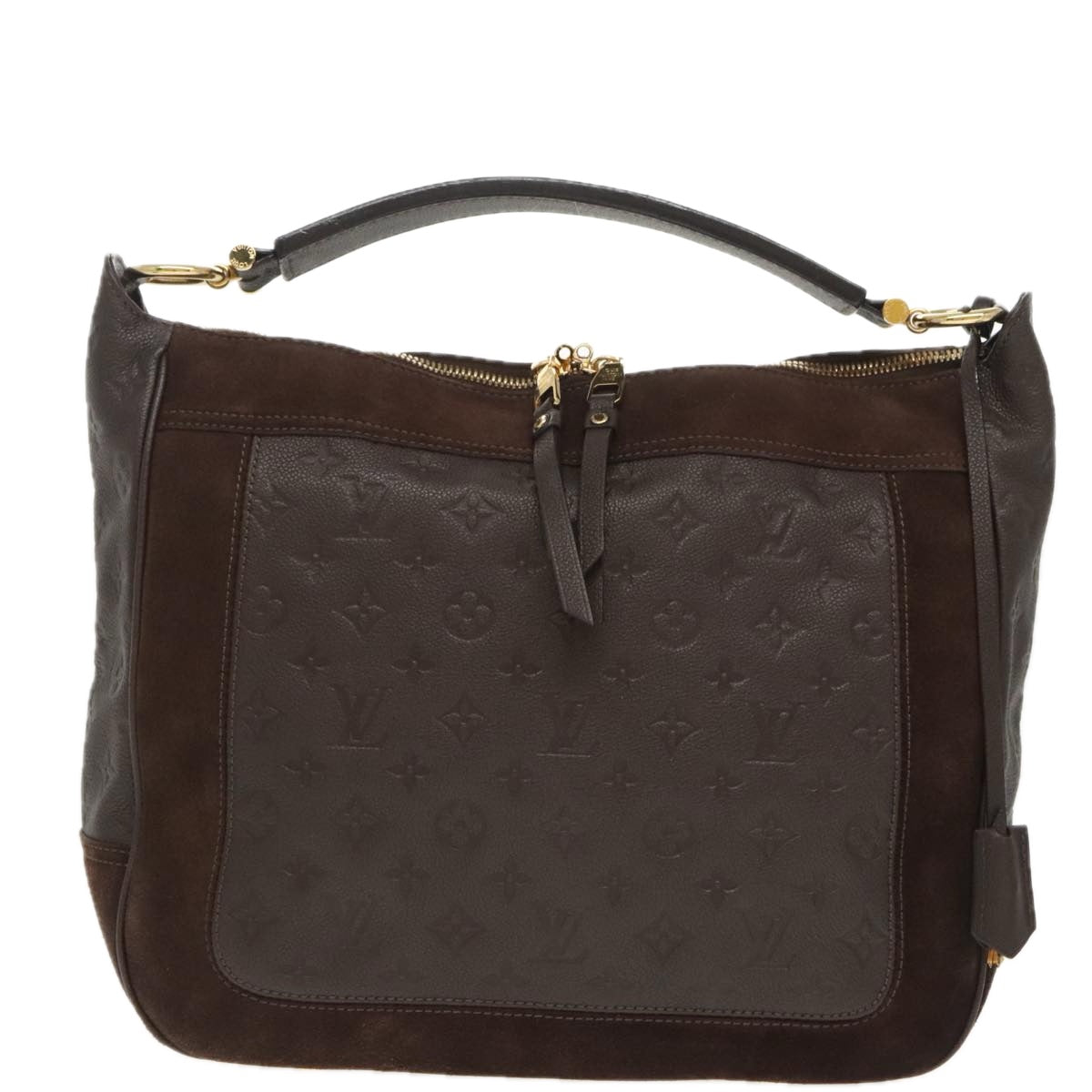 LOUIS VUITTON Monogram Empreinte Audacieuse MM Bag Brown M40590 LV Auth ep6506 - 0