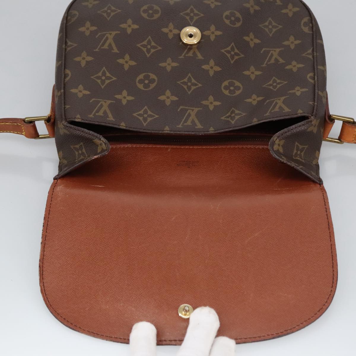 LOUIS VUITTON Monogram Saint Cloud GM Shoulder Bag M51242 LV Auth ep6510