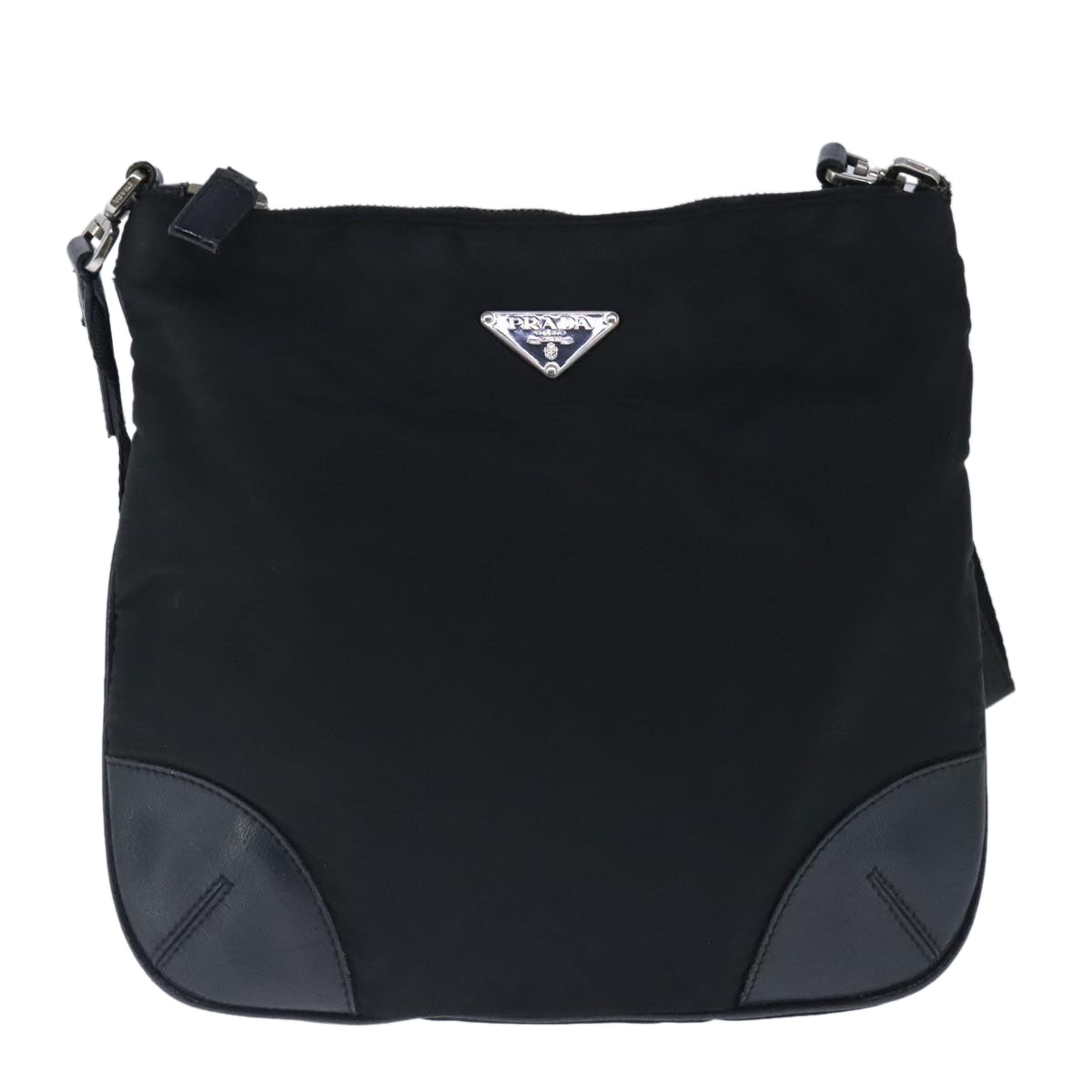 PRADA Shoulder Bag Nylon Black Auth ep6512 - 0